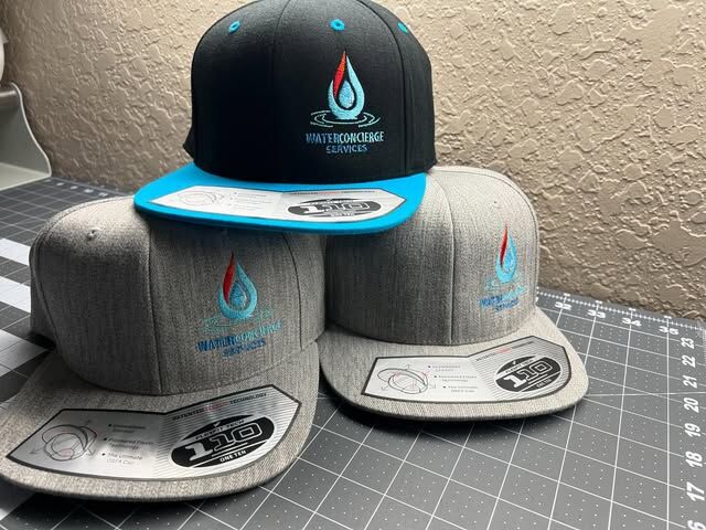 Richardson hats embroidered with logo
