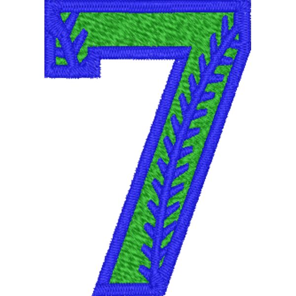 Baseball Number 7 Thumbnail